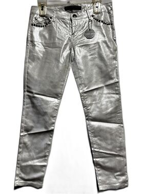 Silent Disco By Celebrity Pink Junior PEARL Size 1 Skinny Pant Studded NWT